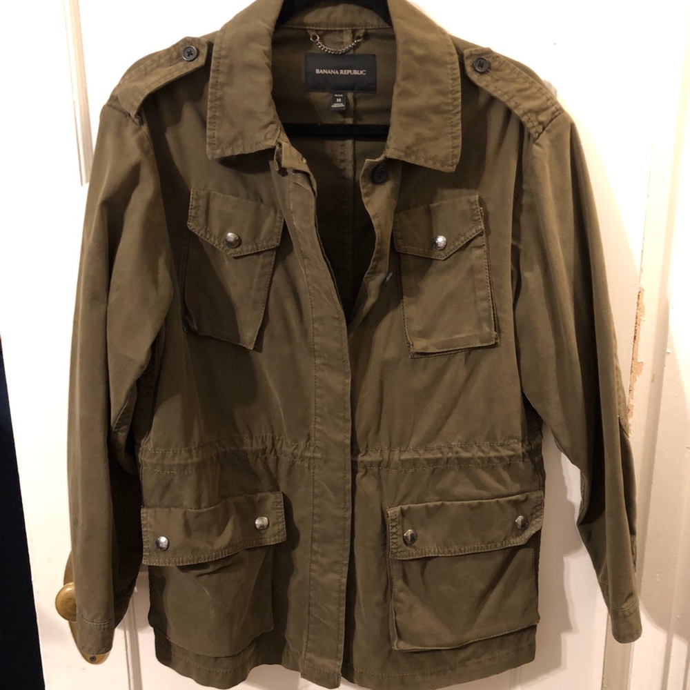 Banana Republic olive green utility jacket